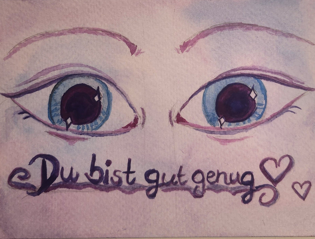 Carte postale unique n° 01 Collection "Lovely Eyes" 2026 "Self Love"